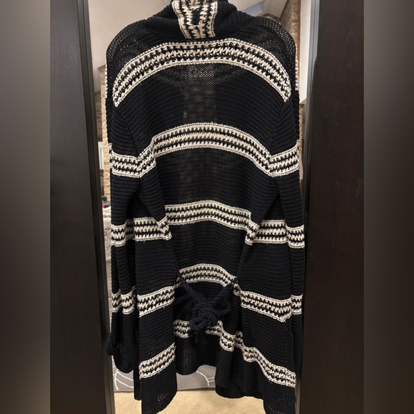 Ralph Lauren Wrap Cardigan Coat with Pockets Linen and Silk Vintage Rope Belt - Picture 11 of 11